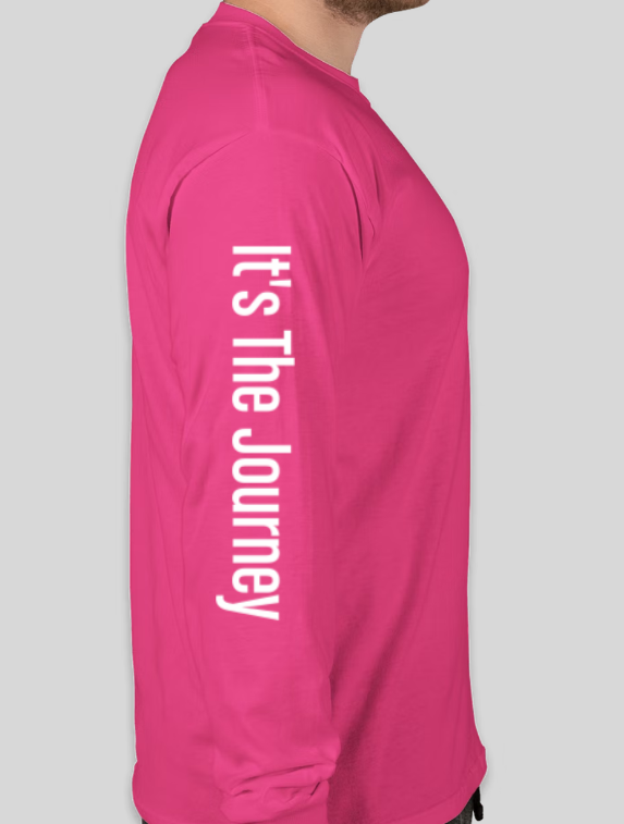 Pink Long Sleeve 2-Day Logo Shirt with Sleeve Print